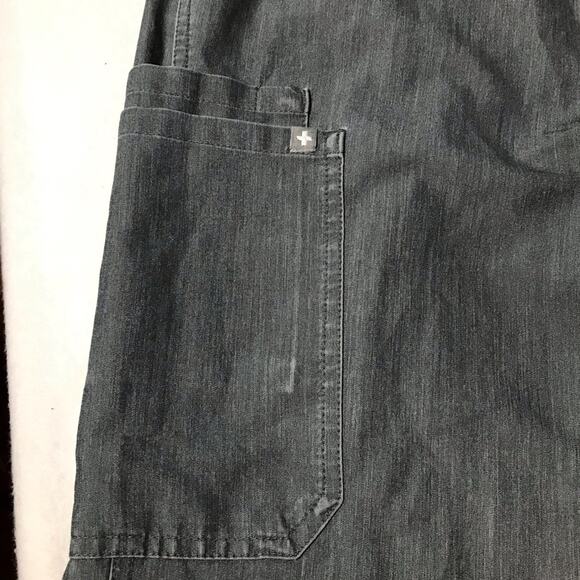 Figs technical collection size small grey with turquoise tie scrub pants medical - Picture 11 of 11